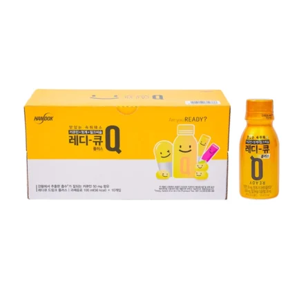 Nước uống giải rượu, thải độc gan Hàn Quốc Ready Q hộp 10 chai x 100ml Korean Red Ginseng