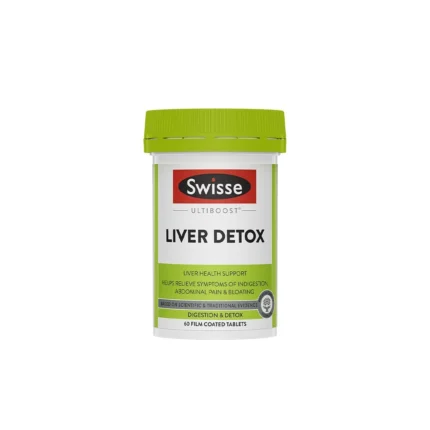 Viên uống hỗ trợ thải độc gan & giảm khó tiêu đầy bụng Swisse Ultiboost Liver Detox