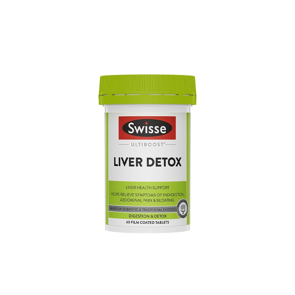 47-1 Viên uống hỗ trợ thải độc gan & giảm khó tiêu đầy bụng Swisse Ultiboost Liver Detox - Ảnh 1