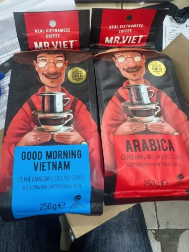 MR.VIET Premium Ground Coffee Collection – Arabica & GoodMorning Robusta | Twin Pack 2 x 250g photo review