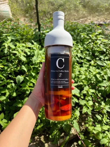 Nhấp để xem toàn màn hình Bình pha cà phê Cold Brew Hario 650ml FIC-70-B (Đen / Xám) photo review