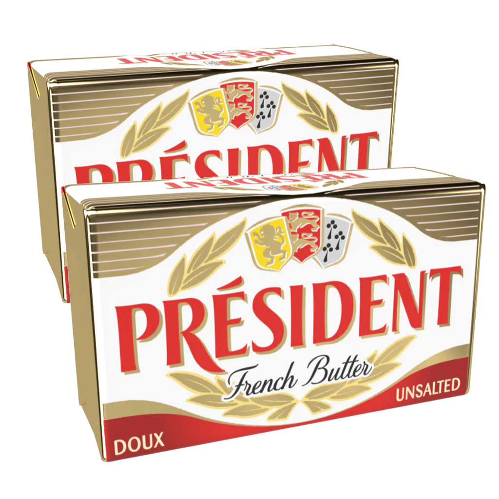 8-1 【Combo 2 Thỏi】Bơ Lạt Cao Cấp President Pháp 82% Béo 200g (Gói Nhôm Premium) - Ảnh 1