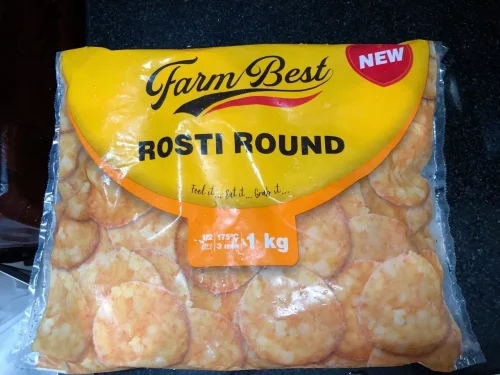 Nhấp để xem toàn màn hình 【Farm Best】Khoai Tây Chiên Đông Lạnh 2kg (Cắt Que Straight Cut + Viên Tròn Rosti Round) photo review